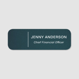 会社ロゴブラシ付きフェイク従業員名タグ 名札