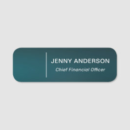 会社ロゴブラシ付きフェイク従業員名タグ 名札