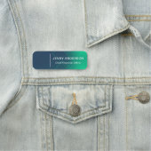 会社ロゴブラシ付きフェイク従業員名タグ 名札 (インサイチュ)