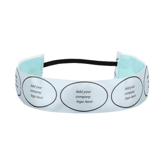 会社ロゴブランディング名のカスタムプリント アスレチックヘッドバンド (正面)