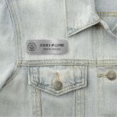 会社ロゴプロフェッショナルフェイクシルバー 名札 (インサイチュ)