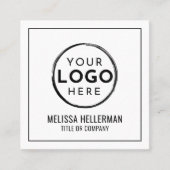 会社ロゴプロフェッショナルミニマリスト スクエア名刺 (正面)