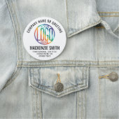 会社ロゴプロフェッショナル社員ホワイトラウンド 名札 (インサイチュ)