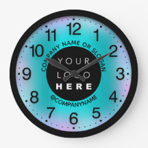 会社ロゴミントブルー抽象芸術名スローガン