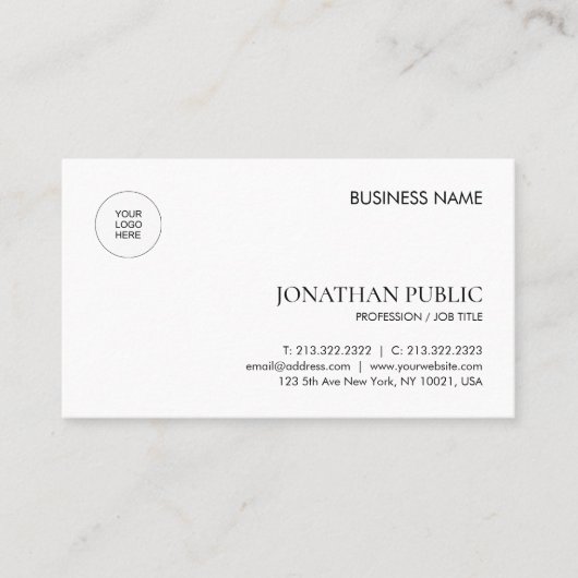 会社ロゴモダンテンプレートプロフェッショナル事業 名刺 (正面)