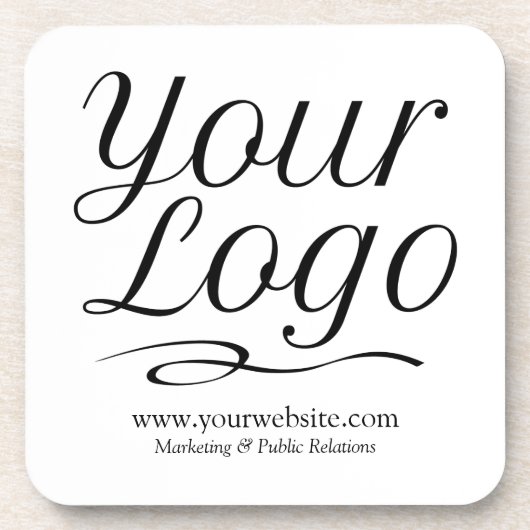 会社ロゴ付き四角カスタム形プラスチック塗装機 コースター (正面)