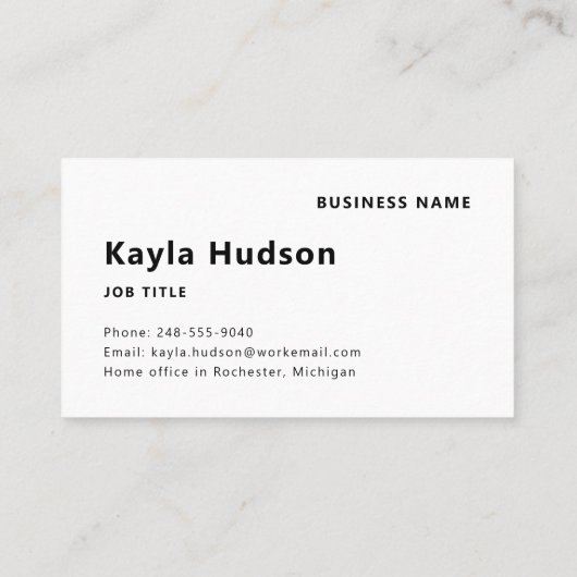 会社ロゴ付き従業員名QRコード 名刺 (裏面)