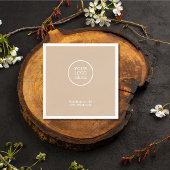 会社ロゴ企業の紙ナプキン