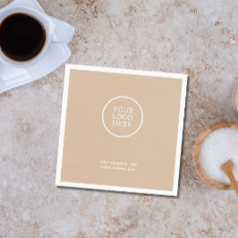 会社ロゴ企業の紙ナプキン