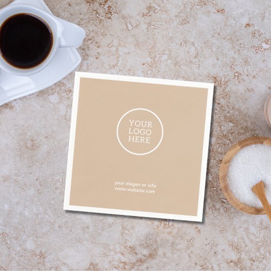 会社ロゴ企業の紙ナプキン