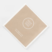 会社ロゴ企業の紙ナプキン (コーナー)