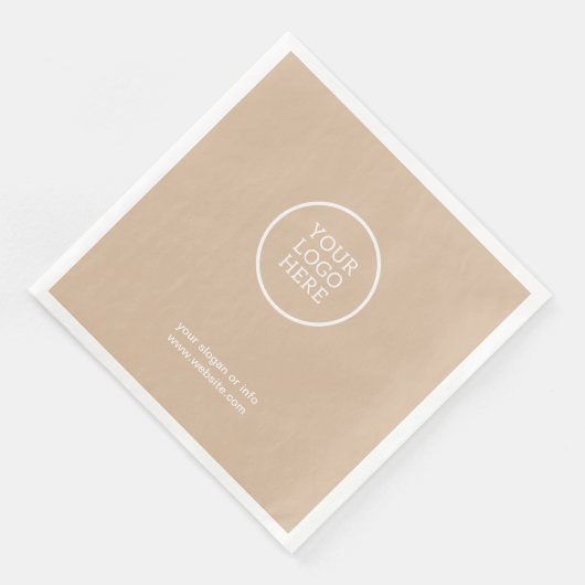 会社ロゴ企業の紙ナプキン (コーナー)