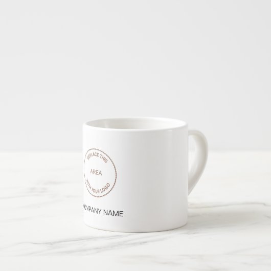 会社ロゴ会社のレストラン名 エスプレッソカップ (正面右)