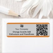 会社ロゴ名モットーQRコードマーケティング ラベル (インサイチュ)