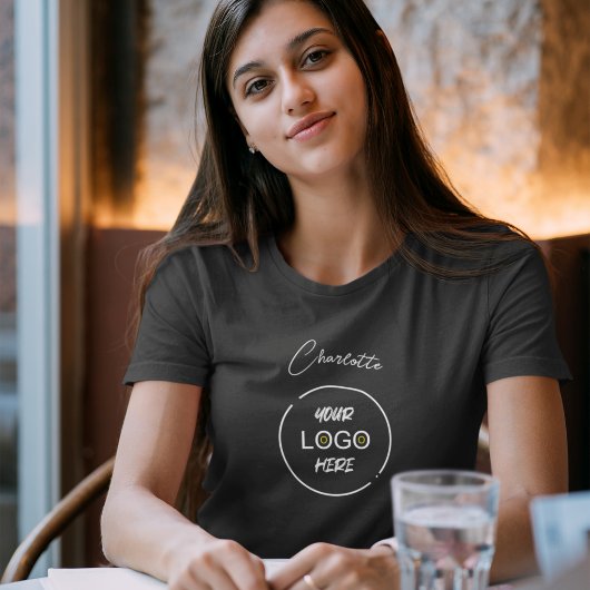 会社ロゴ従業員スタッフブランド Tシャツ