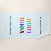 会社ロゴ文字ビーチタオル色の選択 ビーチタオル (正面)