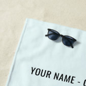 会社ロゴ文字ビーチタオル色の選択 ビーチタオル (インサイチュ)