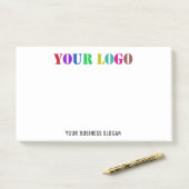 会社ロゴ文字事業後®注の例 ポストイット (デスク)