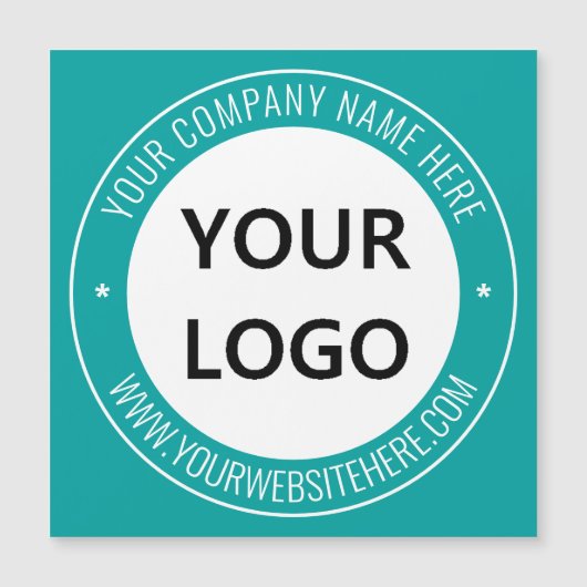 会社ロゴ文字磁気名刺 (正面)