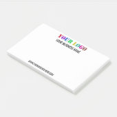 会社ロゴ文字Business Post-it® Notesテンプレート ポストイット (アングル)