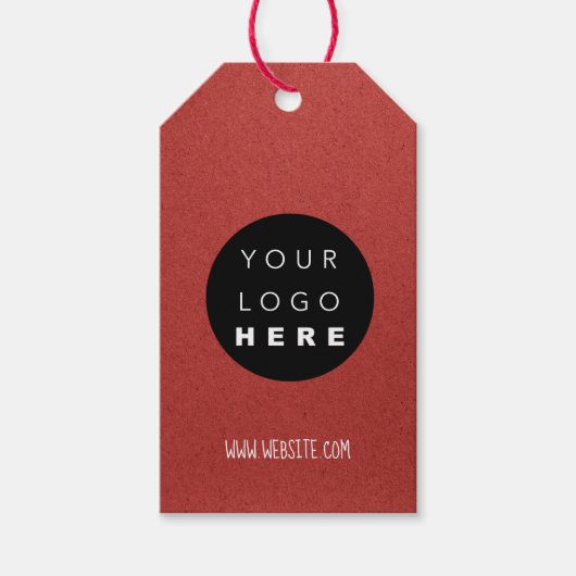 会社ロゴ製品説明MADE USA Kraft ギフトタグ (正面)