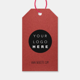 会社ロゴ製品説明MADE USA Red ギフトタグ