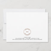 会社ロゴ追加フォトメリークリスマススクリプトフラット シーズンカード (裏面)