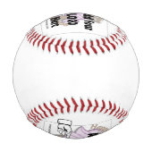 会社ロゴ野球の追加 野球ボール (裏面)