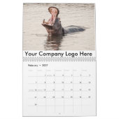 会社ロゴ野生動物カレンダー2017 カレンダー (2月 2027)