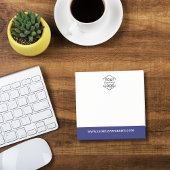 会社ロゴ & ウェブサイト 青 プロフェッショナル モダン ポストイット