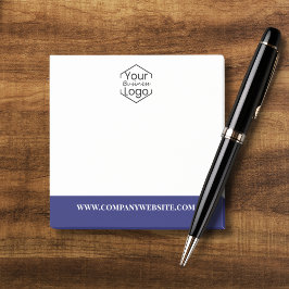 会社ロゴ & ウェブサイト 青 プロフェッショナル モダン ポストイット