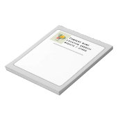 会社ロゴ オーダーメモ帳 ニュートラルカラー ノートパッド (回転)