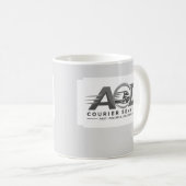 会社ロゴ グレー コーヒーマグカップ (正面右)