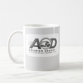 会社ロゴ グレー コーヒーマグカップ