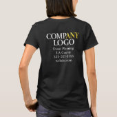 会社ロゴ ビジネス Tシャツ (裏面)