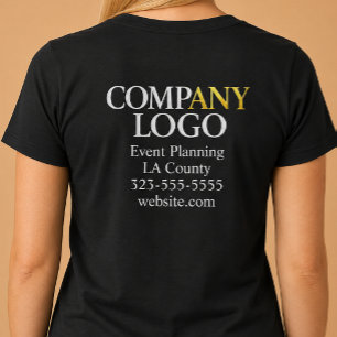 会社ロゴ ビジネス Tシャツ