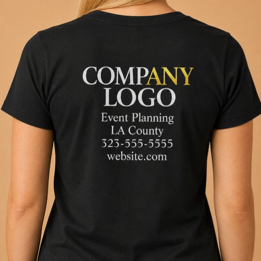 会社ロゴ ビジネス Tシャツ
