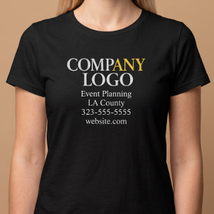 会社ロゴ ビジネス Tシャツ