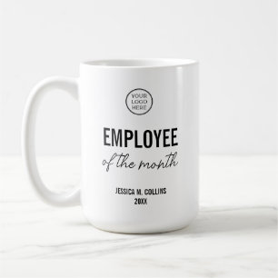 会社ロゴ 社員 月間最優秀従業員 賞 コーヒーマグカップ