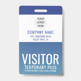 会社ロゴ 訪問者パスID バッジ