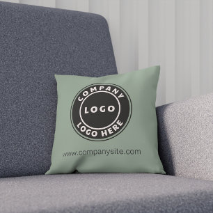 会社ロゴDIYビジネススワッグショールームSage Green クッション