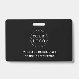 会社ロゴID従業員スタッフミニマリストブラック バッジ