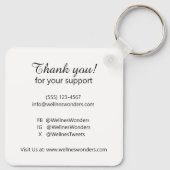 会社ロゴQRコード両面プロモーションギフト キーホルダー (裏面)