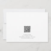 会社ロゴQRコード任意の色季節のごあいさつ シーズンカード (裏面)