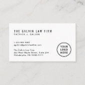 会社ロゴQRコード従業員 名刺 (正面)