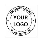 会社ロパーソナライズされたゴ文字ラウンドラバースタンプ ラバースタンプ (インプリント)