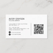 会社ロモダンゴプロフェッショナルQRコード 名刺 (裏面)