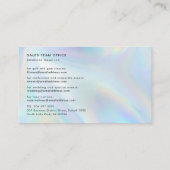 会社ロモダンゴホログラフィックカスタム 名刺 (裏面)