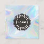 会社ロモダンゴホログラフィックビューティシアンメイクアップ スクエア名刺 (正面)
