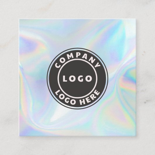 会社ロモダンゴホログラフィックビューティシアンメイクアップ スクエア名刺 (正面)